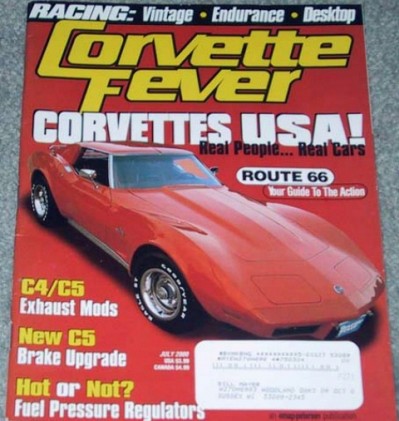 CORVETTE FEVER 2000 JULY - BOTTLE-BABY ZR-1, RACERS